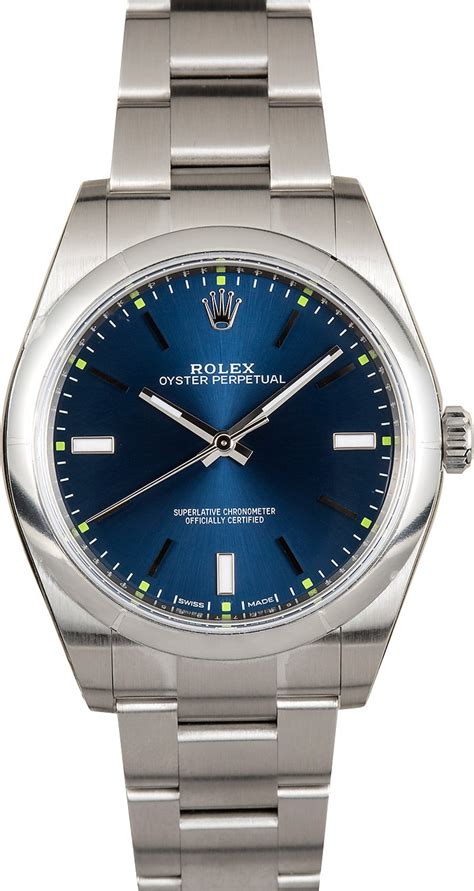 rolex oyster perpetual 39mm blue face|Rolex Oyster Perpetual 36mm blue.